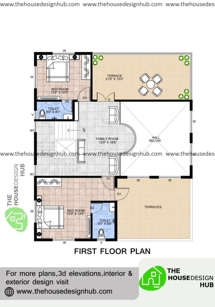 4 bhk duplex house design