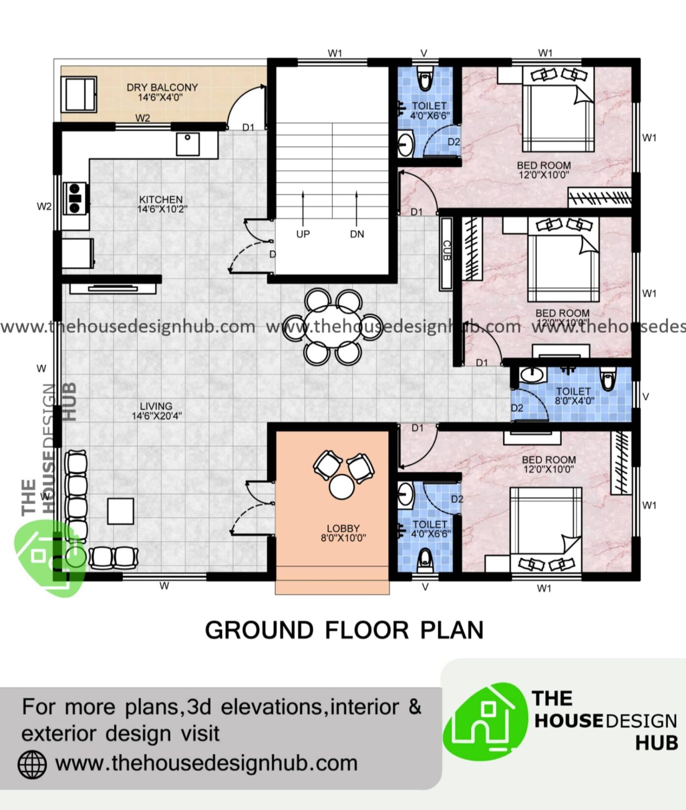 Floor Plans 1500 Sq Ft Floor Plan For 30 X 50 Feet Plot In My Home Ideas