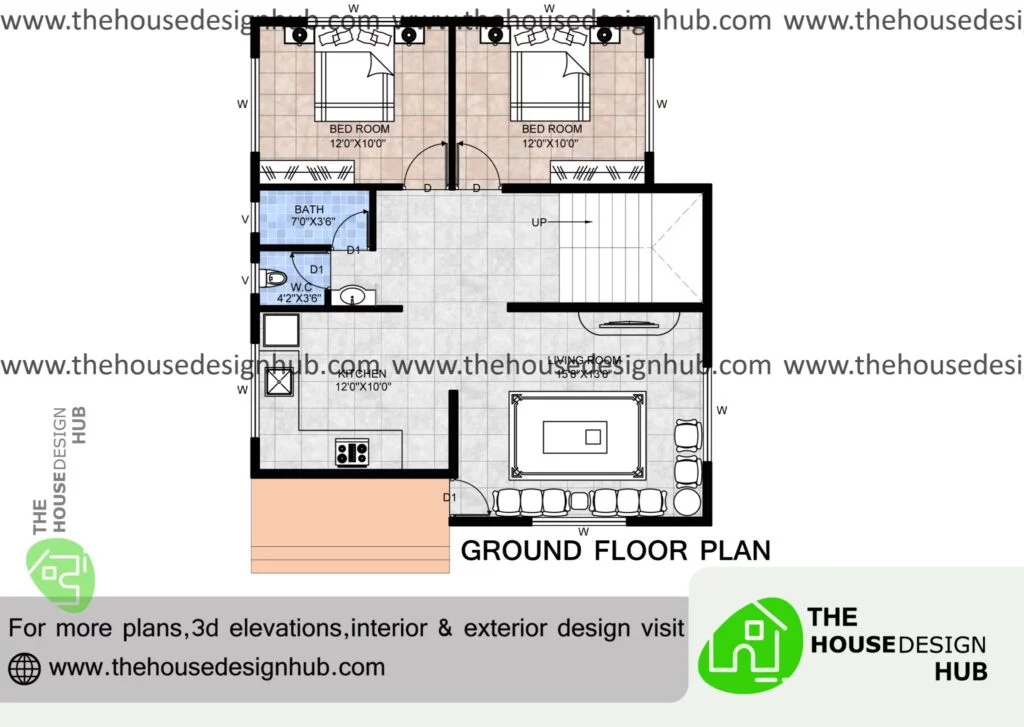 2 bhk floor plans independent house