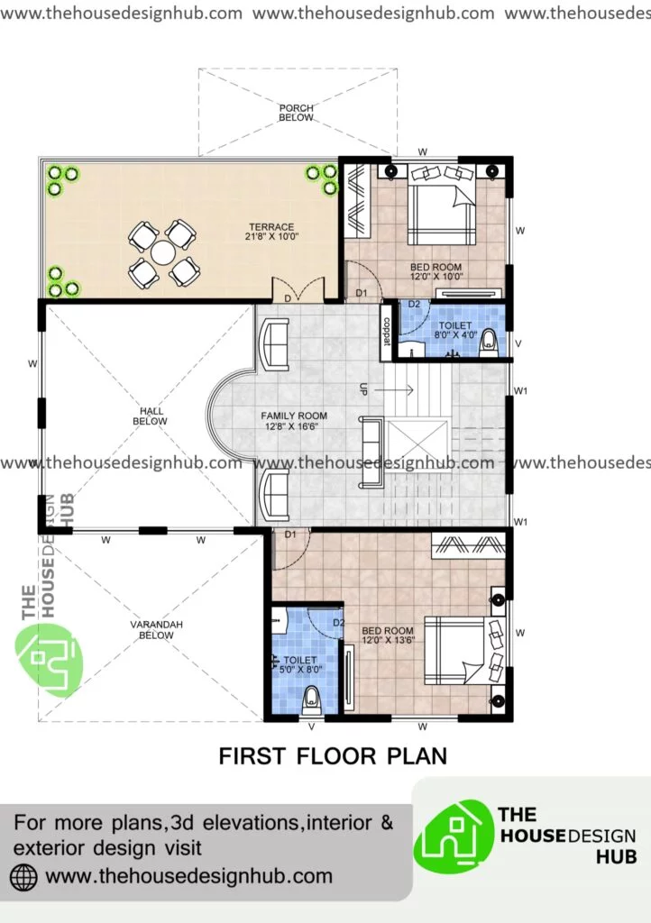 35 X 42 Ft 4 Bhk Duplex House Plan In 2685 Sq Ft | The House Design Hub