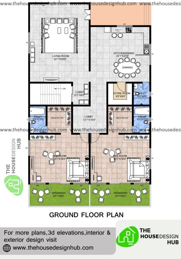 2 bhk house plan
