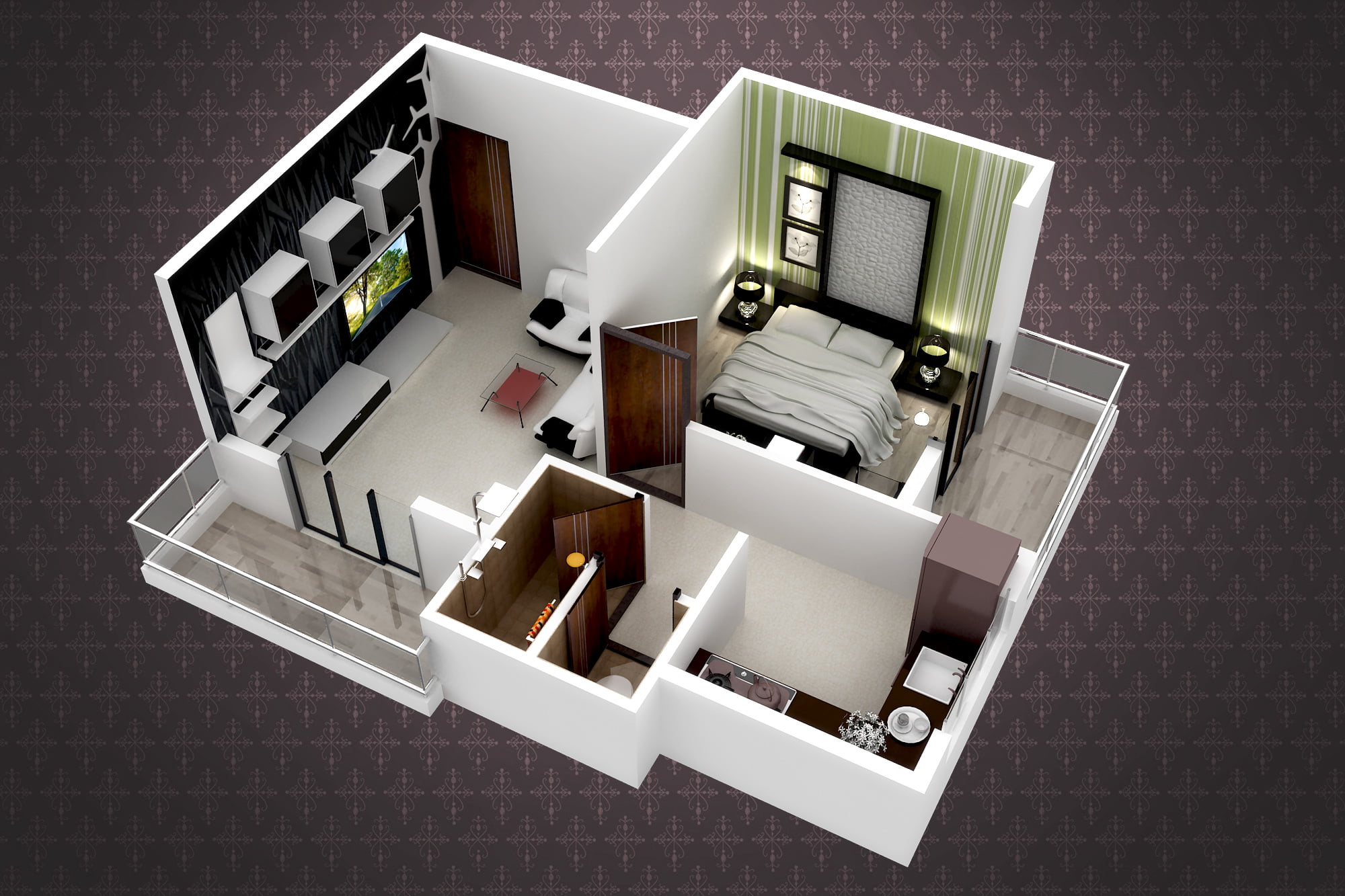10 Simple 1 BHK House Plan Ideas For Indian Homes | The House Design Hub