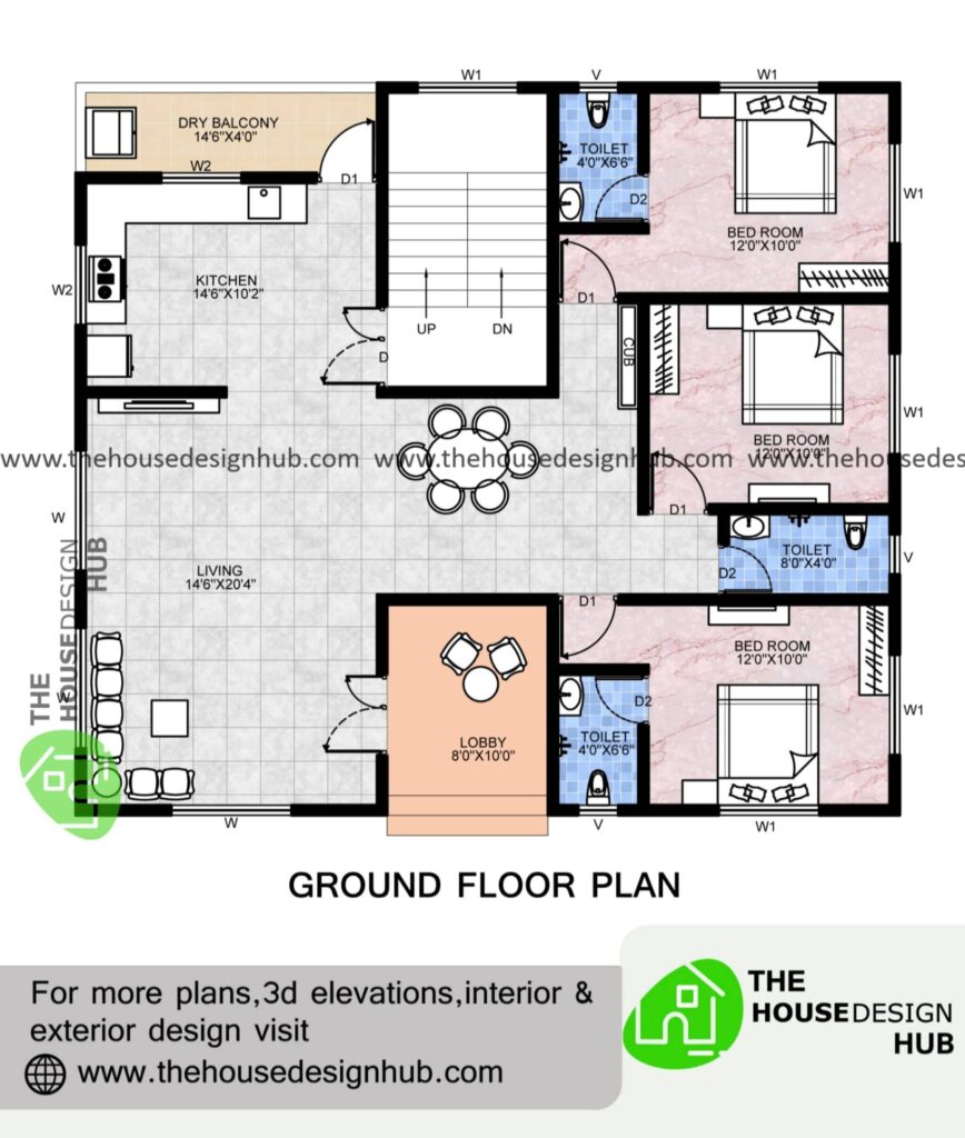 3 bedroom plan