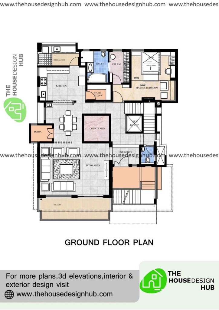 4 bhk house plan