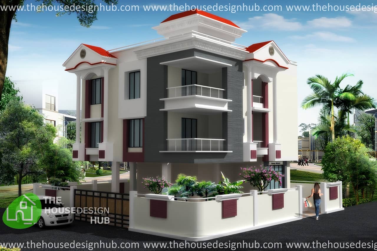 Harmonious Indian House Front Elevation Design | The House Design Hub