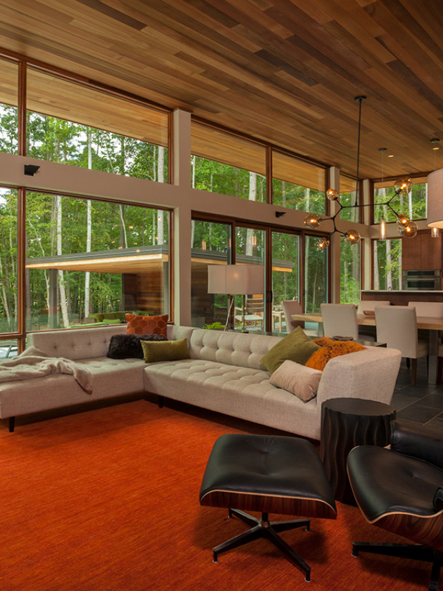 Orange Living Spaces Design Ideas | The House Design Hub