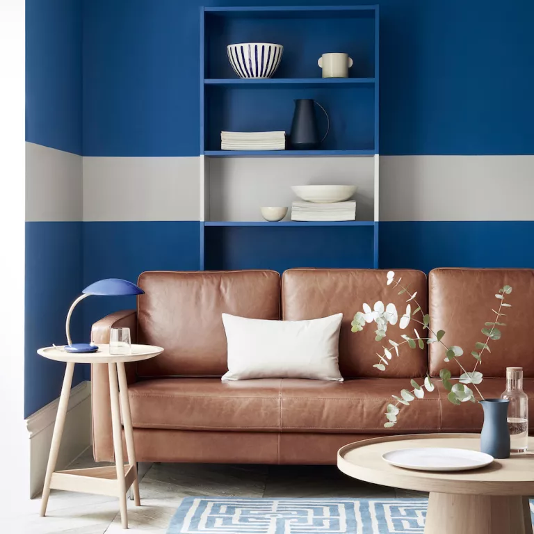 Wood Panel Wallpaper Navy Blue | Belgravia Decor