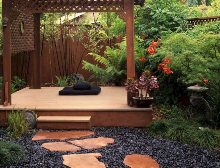 outdoor meditation space
