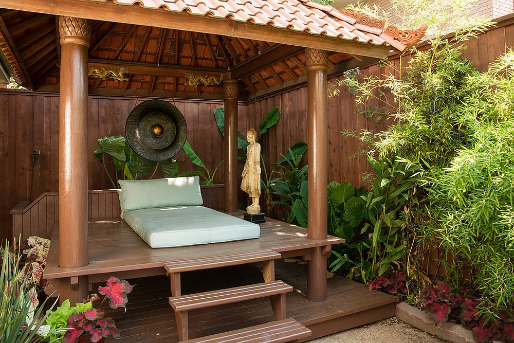 outdoor meditation space