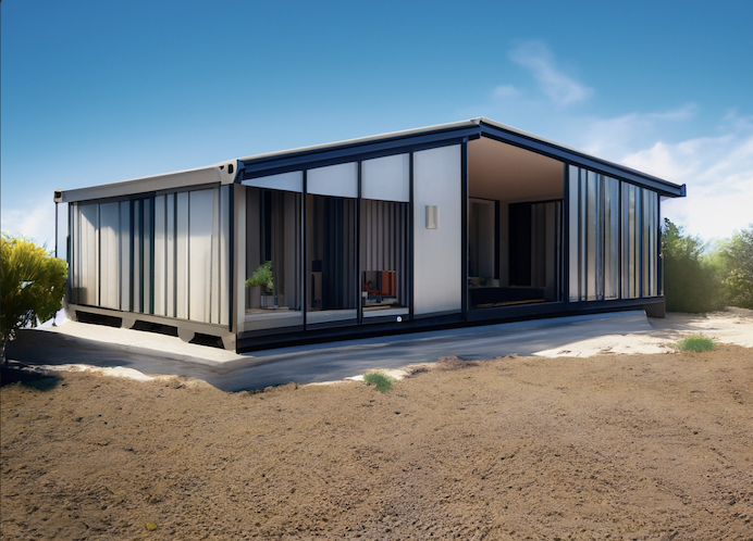 modern shipping container home
