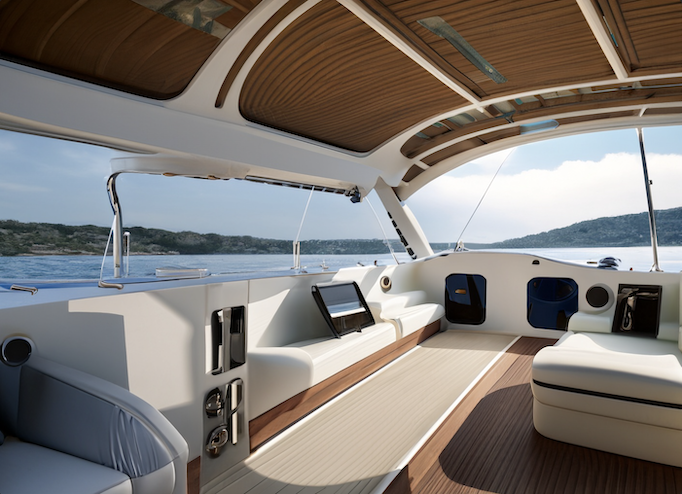 outdoor living space in yatch